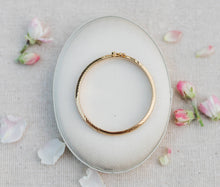 Load image into Gallery viewer, 14K Gold-Plated Etched Baby Bangle for Kids Gift for Girls: Medium 1-5 Years