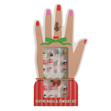 Load image into Gallery viewer, Christmas Nails and Jewelry