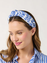 Load image into Gallery viewer, Athena Knotted Headband Blue
