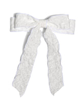Load image into Gallery viewer, Shiraleah White Textured Bow Clip
