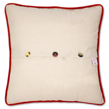 Load image into Gallery viewer, 12 Days of Christmas Hand-Embroidered Pillow 22 x 22