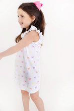 Load image into Gallery viewer, Beaufort Bonnet Ruehling Ruffle Dress - Bitty Bows Worth Ave White