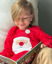 Load image into Gallery viewer, Applique Santa Sweatshirt