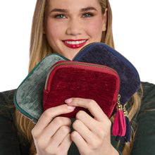 Load image into Gallery viewer, Velvet Pouch with Organizers
