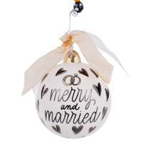 Load image into Gallery viewer, Merry and Married Heart Ornament