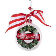 Load image into Gallery viewer, Glory Haus Wreath Joy to the World Ornament