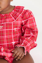Load image into Gallery viewer, Beaufort Bonnet Long Sleeve Ramona Ruffle Bubble Torrington Tartan with Palmetto Pearl