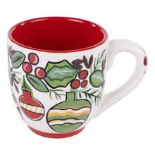 Load image into Gallery viewer, Ornaments and Holly Classic Christmas Mug