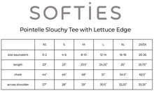 Load image into Gallery viewer, Softies Pointelle Slouchy Tee with Lettuce Edge Sky Blue