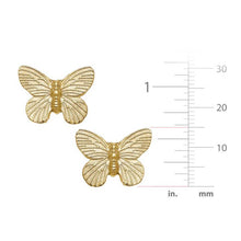 Load image into Gallery viewer, Susan Shaw Gold Butterfly Post Earring