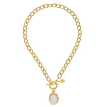 Load image into Gallery viewer, Susan Shaw Caroline Toggle Necklace Mother of Pearl Stone