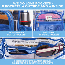 Load image into Gallery viewer, Clear Backpack XL Blue