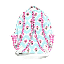 Load image into Gallery viewer, Girls Backpack - Peony Flower Bouquet