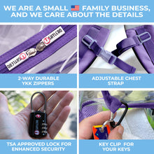 Load image into Gallery viewer, Clear Backpack For School XL Purple