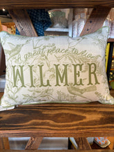Load image into Gallery viewer, Little Birdie Custom Great Place Sage Hummingbird Toile Pillow
