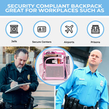 Load image into Gallery viewer, Clear Backpack XL Pink