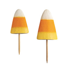 Load image into Gallery viewer, Metal Candy Corn Yard Stakes