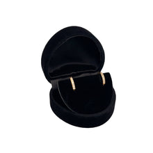 Load image into Gallery viewer, 14K Gold-Plated Huggie CZ Hoop Earrings Kids, Girls, Women: 10mm