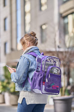 Load image into Gallery viewer, Clear Backpack For School XL Purple