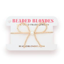 Load image into Gallery viewer, Beaded Blondes Gold Bow Bracelet