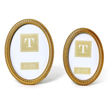 Load image into Gallery viewer, Gold Oval Photo Frame