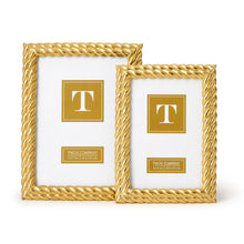 Load image into Gallery viewer, Gold Double Rope Frame