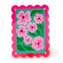 Load image into Gallery viewer, Color Pop 4x6 Scalloped Edge Acrylic Photo Frame