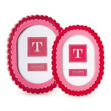 Load image into Gallery viewer, Double Scalloped Pink Frame