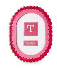 Load image into Gallery viewer, Double Scalloped Pink Frame