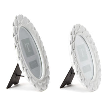 Load image into Gallery viewer, White Fanshell Oval Photo Frame