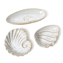 Load image into Gallery viewer, Artisanal Reactive Glaze Sea Shell Tidbit Dish/Tray