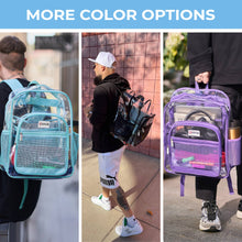 Load image into Gallery viewer, Clear Backpack XL Black