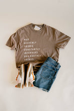 Load image into Gallery viewer, Heavenly Things Tee- Vintage Brown | Women's Christian Tee