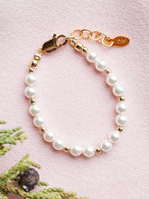 Load image into Gallery viewer, Brynn 14K Gold Plated Pearl Baby Bracelet