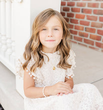 Load image into Gallery viewer, Little Girls 14K Gold-Plated Chunky Pearl Bracelet for Kids: Large 6-12 Years