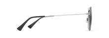 Load image into Gallery viewer, Maui Jim Grey ‘Ōlali Asian Fit Shiny Silver w/Black
