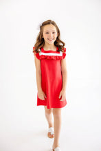 Load image into Gallery viewer, Beaufort Bonnet Darla Dress Richmond Red/Worth Ave White