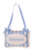 Load image into Gallery viewer, Shhhhh! Embroidered Pillow Door Hanger
