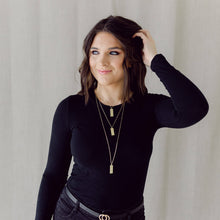 Load image into Gallery viewer, Madison Sterling Necklace (Original/Gold) - Jeremiah 29:11: 16" - Short