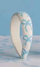 Load image into Gallery viewer, Blue Bow Headband