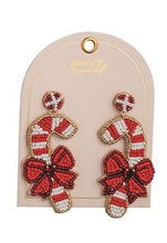 Load image into Gallery viewer, Holiday Beaded Earrings