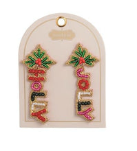 Load image into Gallery viewer, Holiday Beaded Earrings