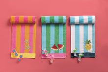 Load image into Gallery viewer, Terry Cloth Beach Towel & Clip Set