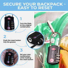 Load image into Gallery viewer, Clear Backpack For School XL Green