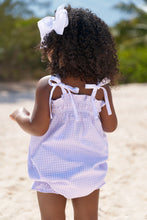 Load image into Gallery viewer, Beaufort Bonnet Rosey Romper Laudedale Lavender Gingham/Worth Ave White