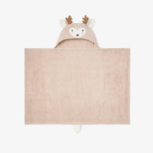 Load image into Gallery viewer, Elegant Baby Fawn Hooded Bath Wrap