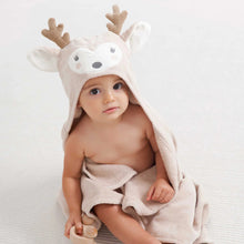 Load image into Gallery viewer, Elegant Baby Fawn Hooded Bath Wrap