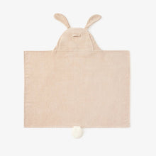 Load image into Gallery viewer, Elegant Baby Taupe Bunny Bath Wrap