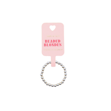 Load image into Gallery viewer, Beaded Blondes Ella Beaded Band in Silver