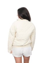 Load image into Gallery viewer, Off White Sporty Diamond Quilted Jacket